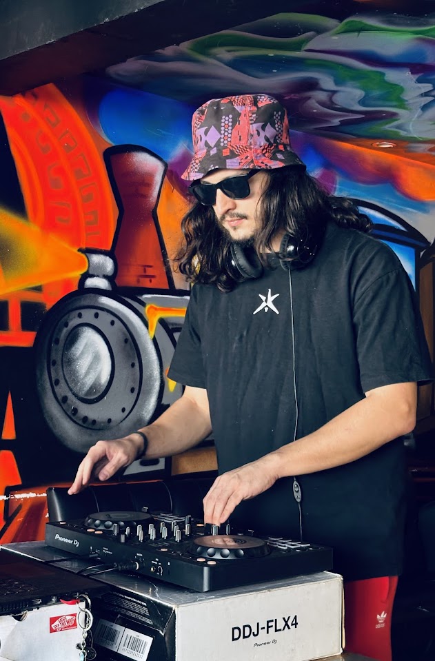 DJ performing at night club
